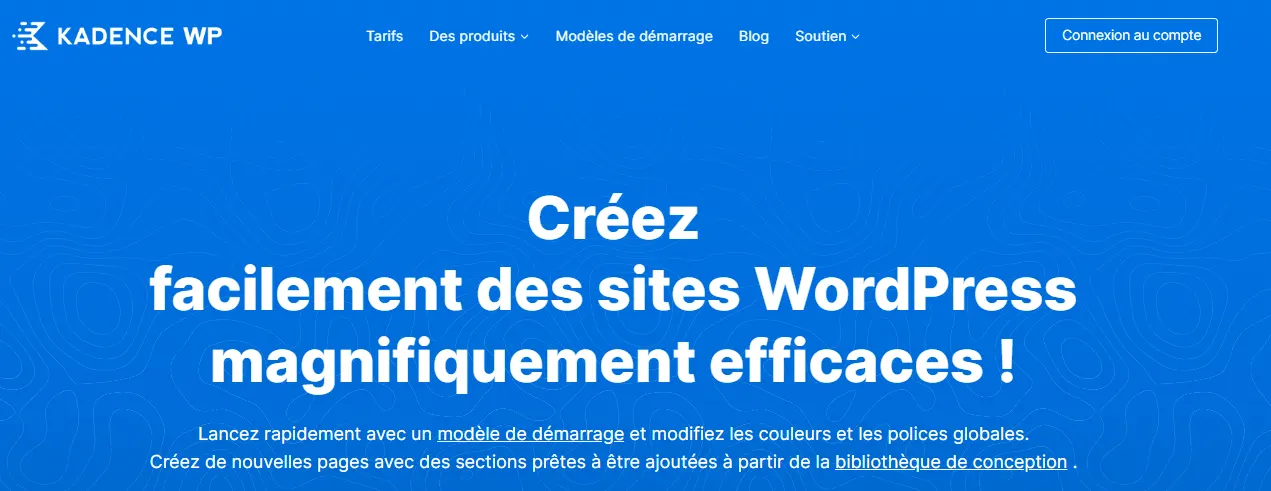 Théme Kadence WP